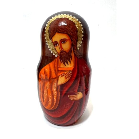Our Lady of Kazan Russian Matryoshka Orthodox Religious Icons 7 Nesting Dolls - Picture 9 of 16